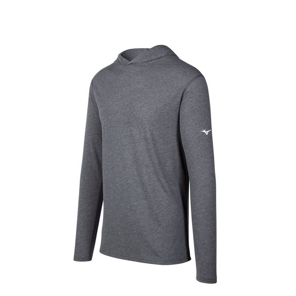 Sudaderas con capucha Mizuno Inspire Hombre Gris Ofertas GKZJ-74230